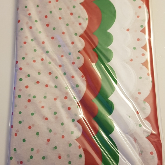 🎅🏼24 Sheets Tissue Paper Exclusive Scalloped Edge - Picture 6 of 10
